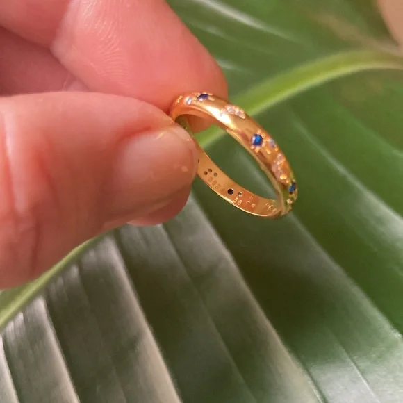 Gold Vermeil Moon & Stars Ring - Picture 3 of 3